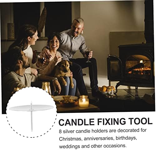 MAGICLULU 8-Piece Candle Holder Wreath Set