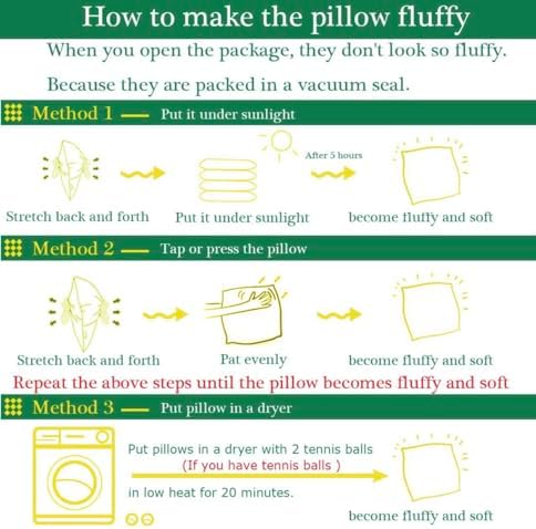 QUBA LINEN 18x18 Throw Pillow Inserts Pack of 4