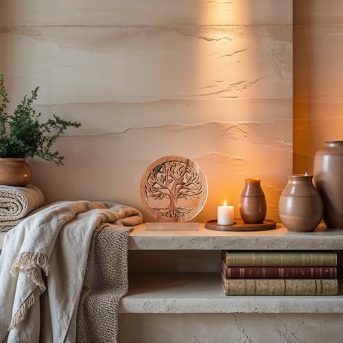 Decozen Solid Wood Tree of Life Sculpture - Home Decor