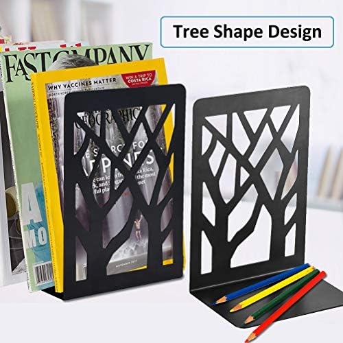INNPLUS Heavy Duty Metal Book Ends 3 Pair