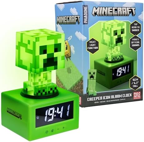 Paladone Minecraft Creeper Alarm Clock 1