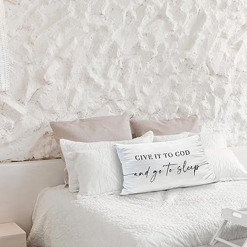 Knibeo 12x20 Flannel Pillow Cover White