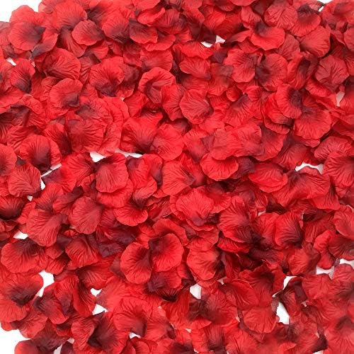 CODE FLORIST Dark-Red Silk Rose Petals 2200 PCS