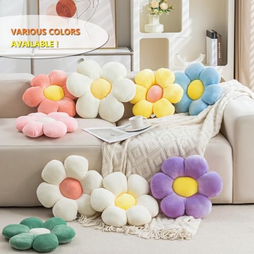 CANGHI 3 Pcs Flower Shaped Throw Pillow Set