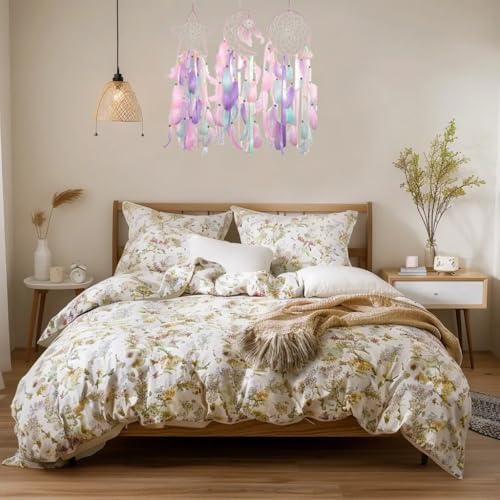 3PCS Star Moon Sun Dream Catcher Wall Decor
