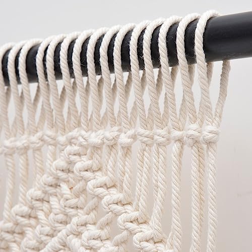 Boho Macrame Curtain Valance 52 x 21