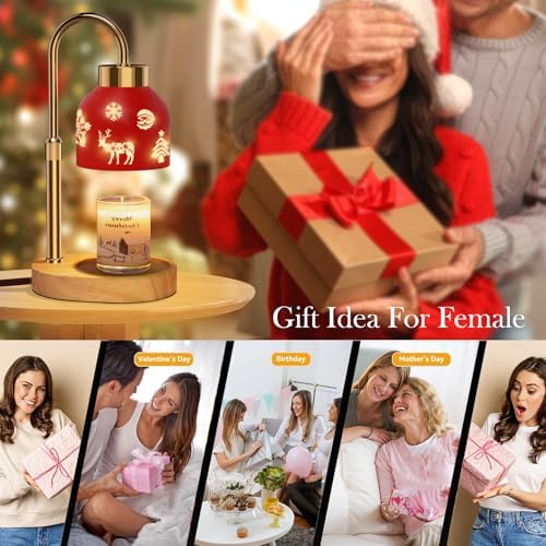 Loowoko Candle Warmer Lamp 2 Bulbs Dimmable with Timer