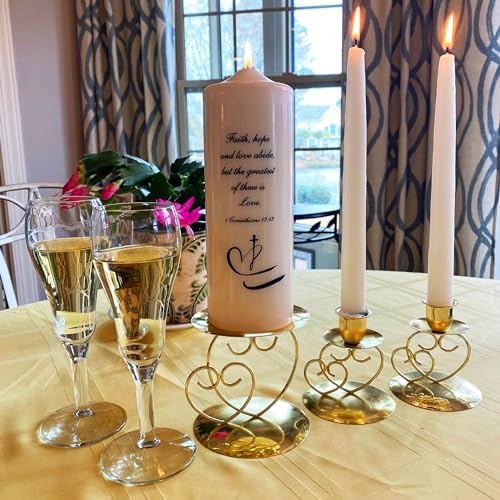 Celebration Candles Faith Hope Love Unity Candle Set