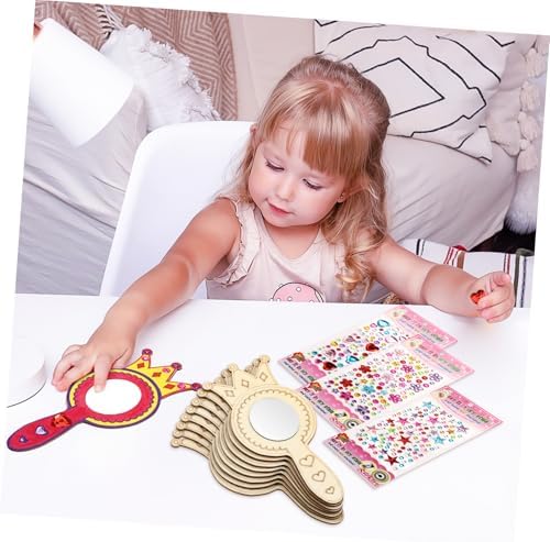 BESPORTBLE Wooden Handmade Mirrors for Kids DIY Craft Set