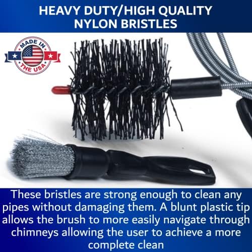 Pellet Stove Chimney Cleaning Kit by FryOilSaver Co B67C