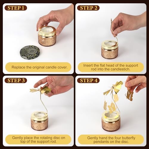 Unique Rotating Candles for Women Birthday Gifts