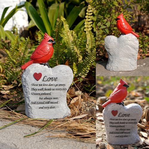 Jiasku Red Cardinal Memorial Stone Sculpture
