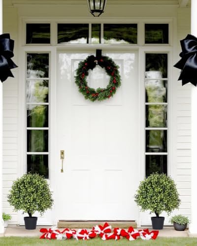 THE BLOOM TIMES 24 Artificial Topiary Trees Set of 2