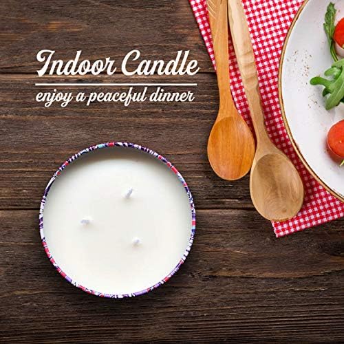 HITHYS Citronella Candles 3-Pack Travel Tin Soy Wax