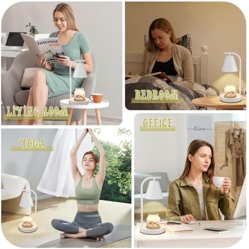 Hong-in White Candle Warmer with Timer and 2 Bulbs