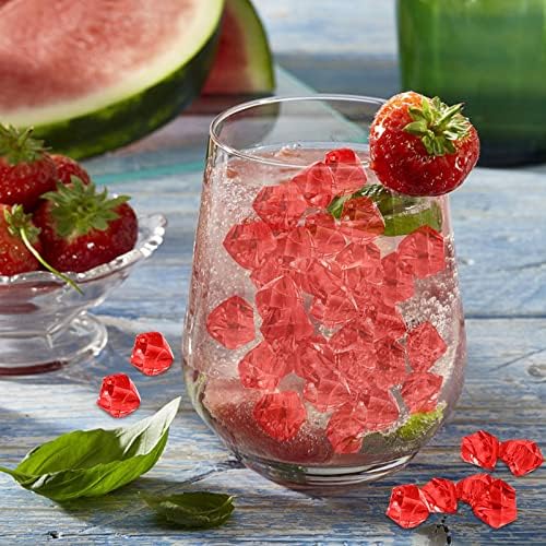 VESNIBA 50PCS Clear Acrylic Vase Decorative Stones