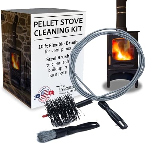 Pellet Stove Chimney Cleaning Kit by FryOilSaver Co B67C