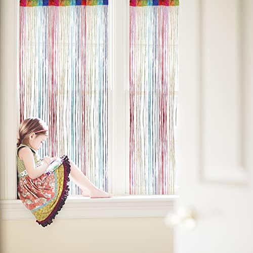 Vidillo Door String Curtain with Glitter Effect
