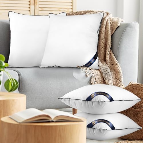 Utopia Bedding Throw Pillow Inserts Pack of 4 1