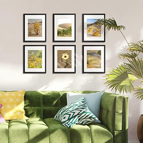 upsimples 11x14 Picture Frame Set of 5 Black