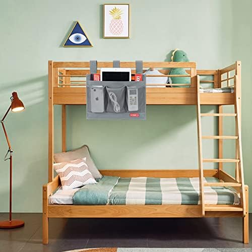 Zafit Hanging Bedside Caddy with 4 Pockets - Grey 1