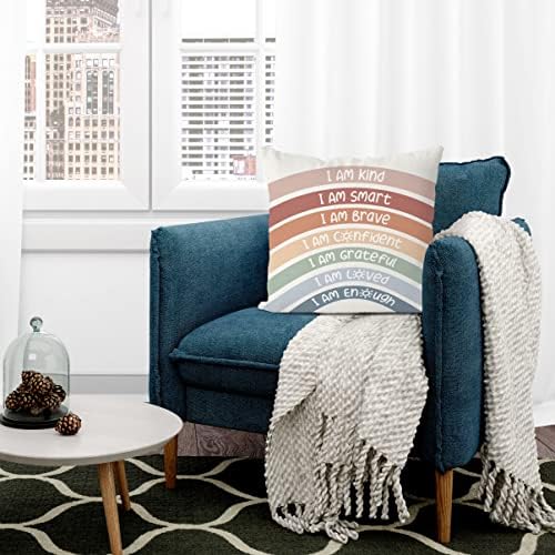 QIYUHOY Kids Rainbow Throw Pillow Covers 18x18