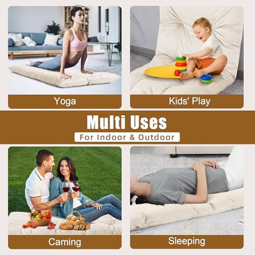 HOMBYS Floor Lounger Pillow 62x27 Beige