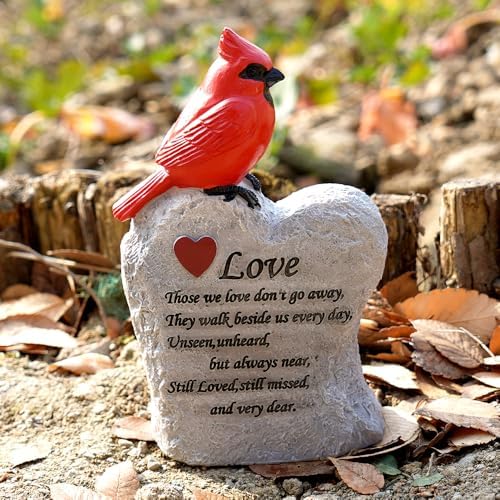 Jiasku Red Cardinal Memorial Stone Sculpture