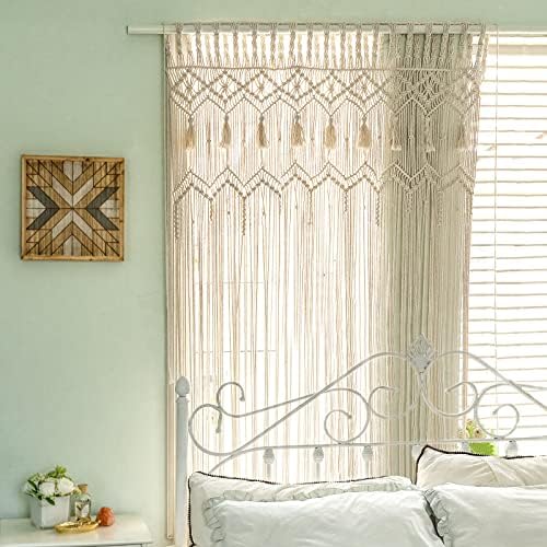 Mkono Macrame Curtain Large Boho Wall Hanging