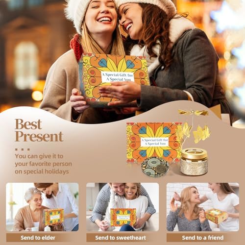 Unique Rotating Candles for Women Birthday Gifts