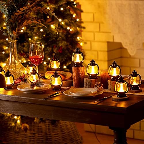 Ferraycle Mini Lantern Decor Set 12 Pcs Black
