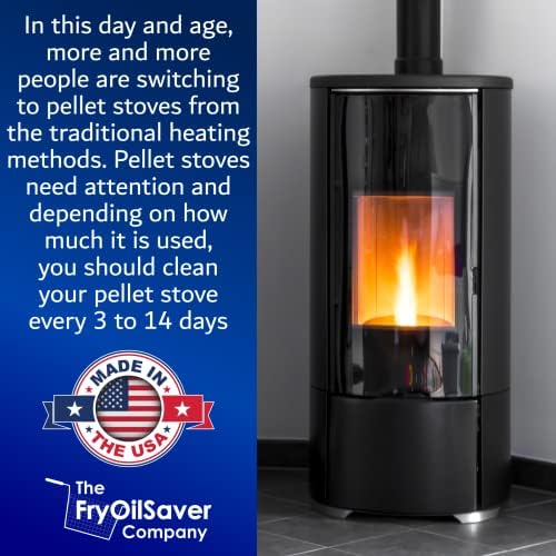 Pellet Stove Chimney Cleaning Kit by FryOilSaver Co B67C
