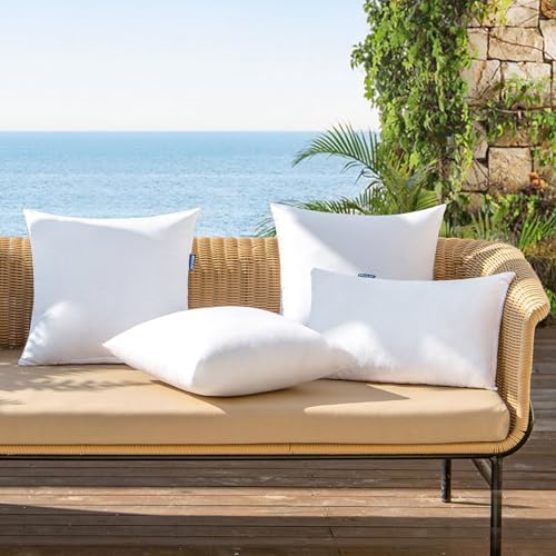 MIULEE 4-Pack 18x18 Water-Resistant Pillow Inserts 1