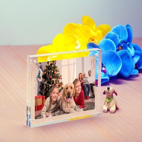NIUBEE 5x5 Magnetic Photo Frame with Gift Box