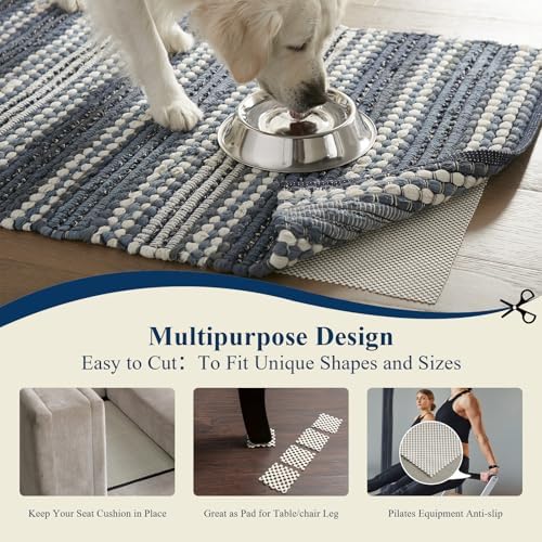 Veken Rug Gripper Pad for Hardwood Floors 2x3 Ft 1