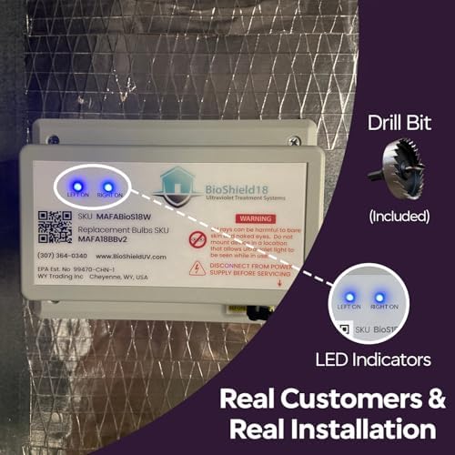 BioShieldUV 36W HVAC UV Light Bulb - Air Purifier Lamp for AC Systems