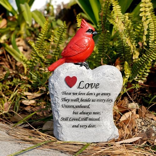 Jiasku Red Cardinal Memorial Stone Sculpture