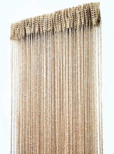Ave Split Vertical Blind Curtain 100x200cm Champagne 1