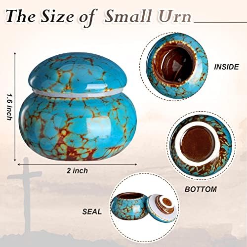 Bucherry 6-Piece Small Urn for Human Ashes 1