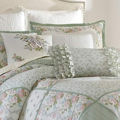 Laura Ashley Full Comforter Set with Matching Shams Bedskirt