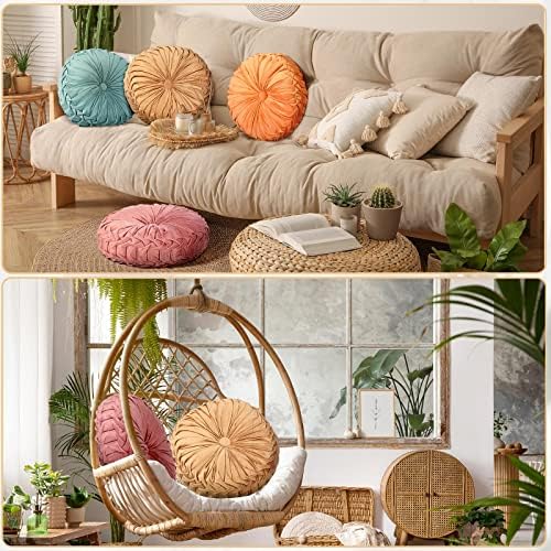 Kathfly Set of 4 Decorative Pumpkin Throw Pillows
