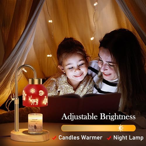 Loowoko Candle Warmer Lamp 2 Bulbs Dimmable with Timer
