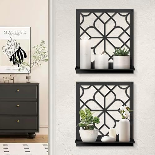 Sokurdeg Black Metal Candle Sconces Set of 2