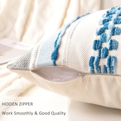 WANLIRD Boho Striped Throw Pillow Covers Set of 2