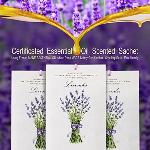 MYARO 12-Pack Lavender Scented Sachets for Home