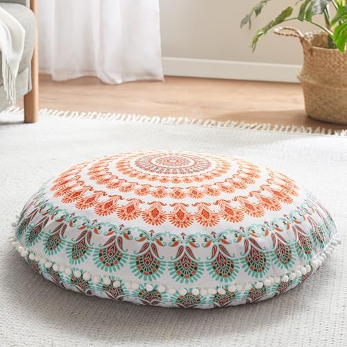Codi Meditation Floor Pillow 32 Inch Memory Foam Mandala Cushion