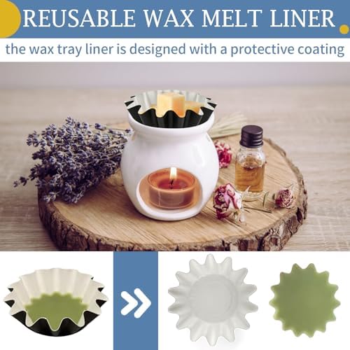 PEASUG 50 Pcs Leakproof Wax Melt Liners 1