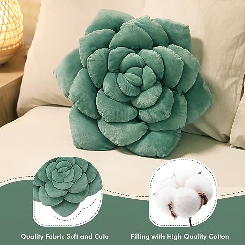 Hand-Stitched Plush Plant Pillow 50cm