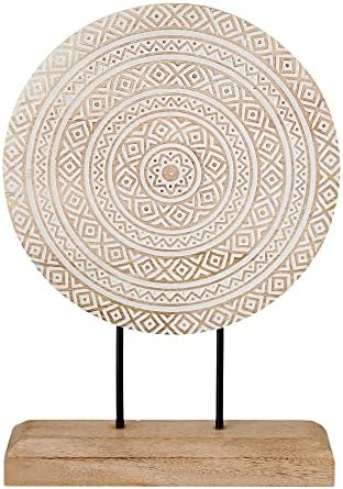 Eximious India Farmhouse Mandala Table Sculpture 10 x 14