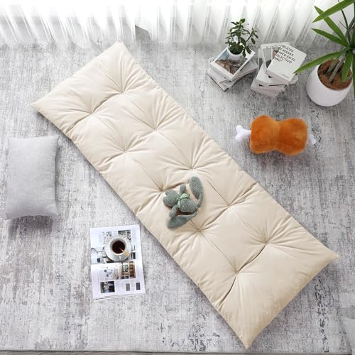 HOMBYS Floor Lounger Pillow 62x27 Beige